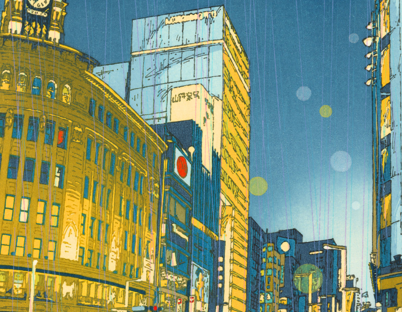 イラストレーター・つちもちしんじの現代版浮世絵作品集『浮き世』発売記念展示、シカクにて開催