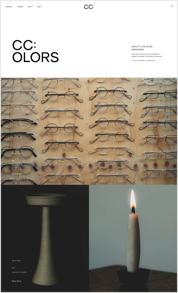 Webライフガイドマガジン「CC:OLORS」が始動。関西を軸にファッション・カルチャー情報を発信。