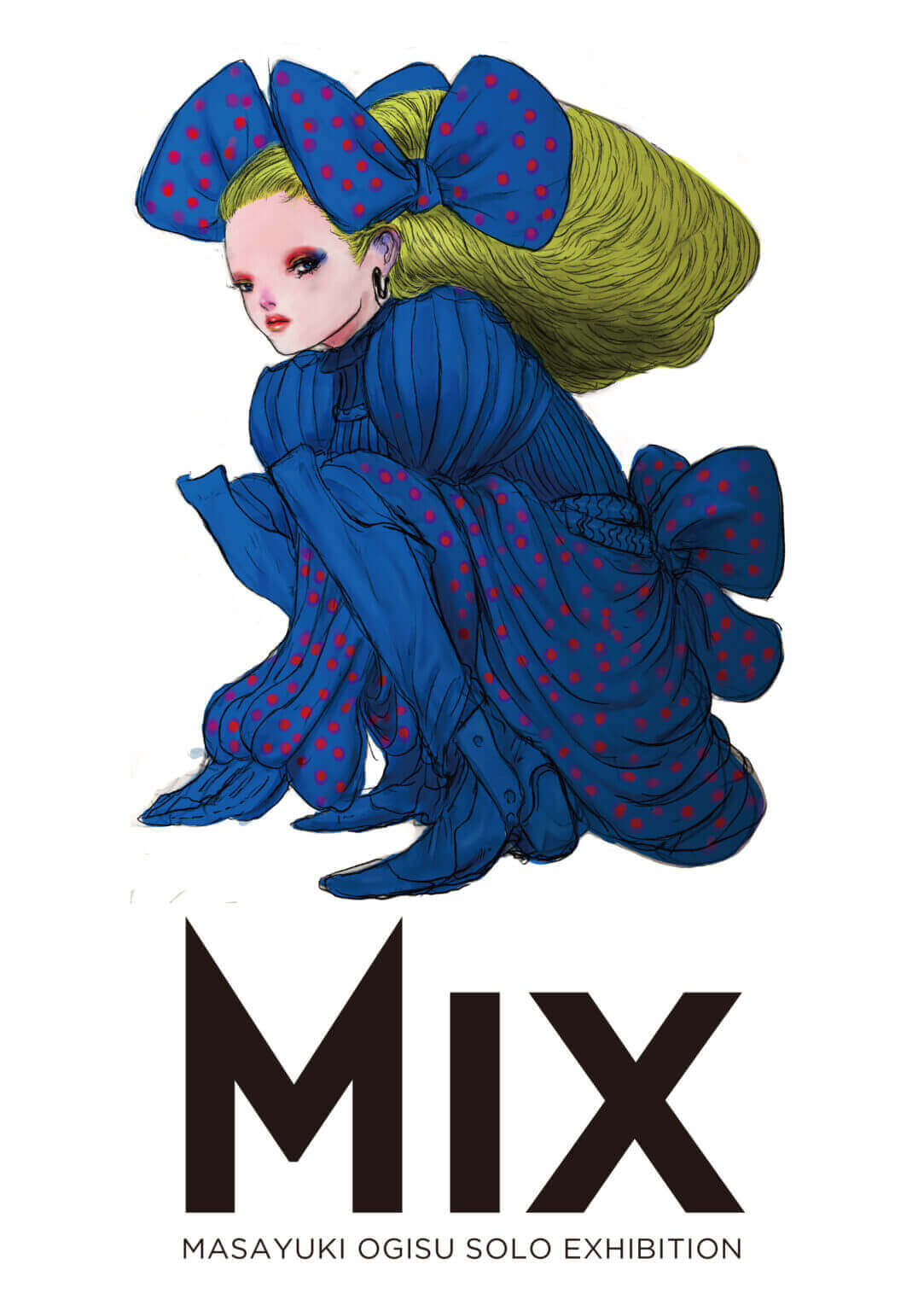 イラストレーター・小岐須雅之の個展「MIX」、Pulpにて開催。近年、東京で発表した作品を展示。