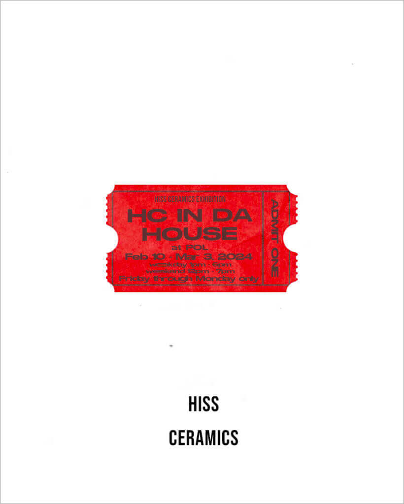 セラミックレーベル・Hiss Ceramicsの大阪初個展「HC in da HOUSE」、POLにて開催。テーブルウェアにフォーカスしたコレクションを発表。