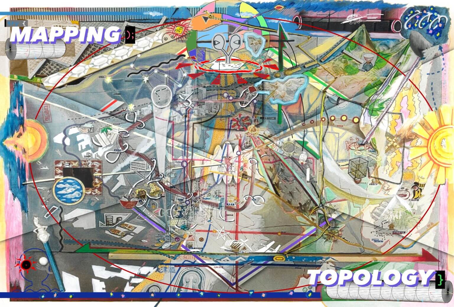 東京と大阪に拠点を持つアーティスト・KOURYOUの個展「MAPPING TOPOLOGY」、天野画廊にて開催中。