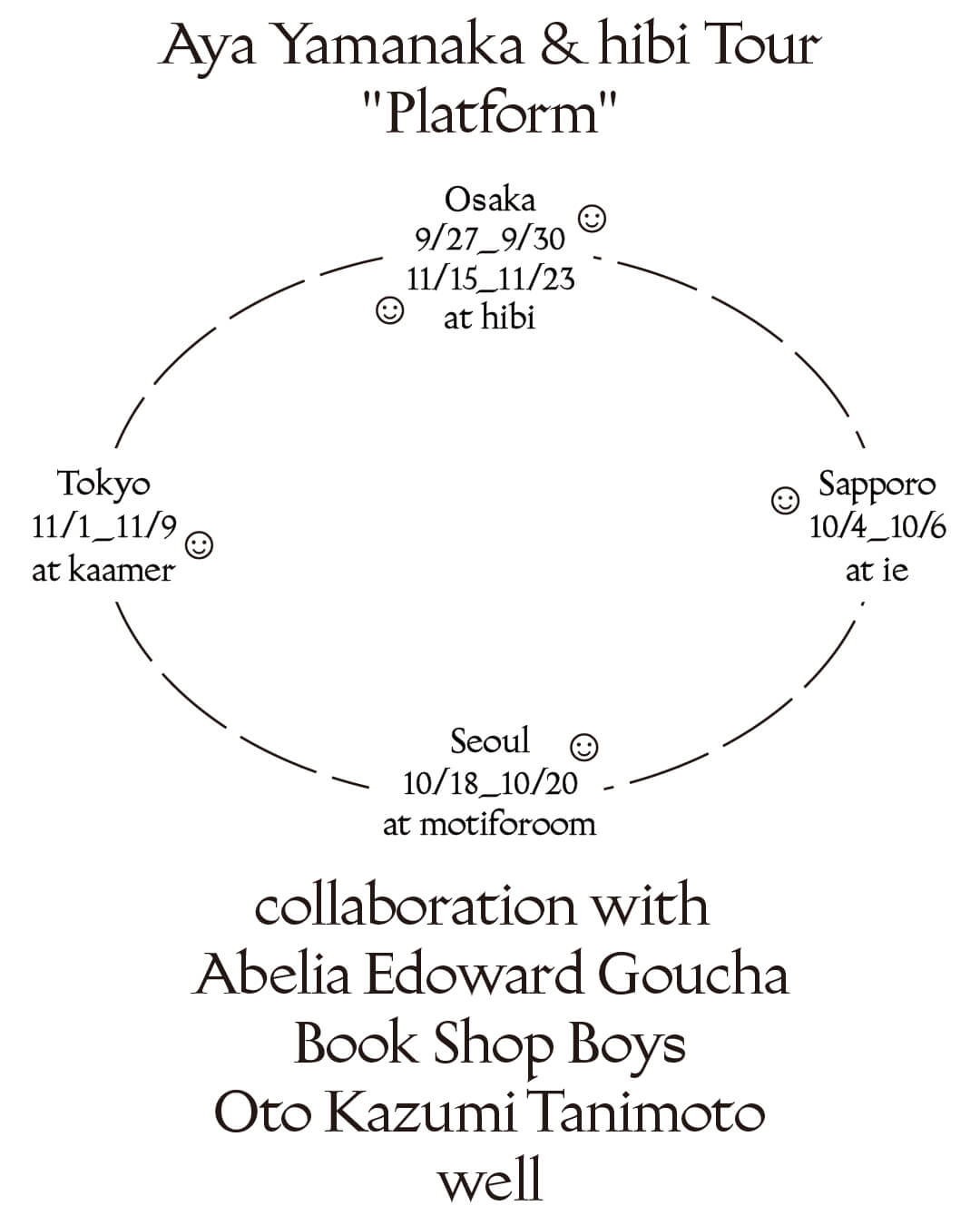ファッションブランド「AYA YAMANAKA」が他ブランドとのコラボレーションアイテムを発表するポップアップイベント「Platform」、大阪ではhibiにて開催。