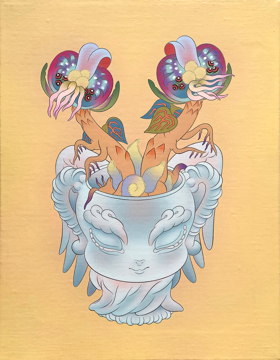 和歌山県在住のペインター・薬指ささくの個展「生き別れのわたしへ」、artgallery opaltimesにて10月25日より開催。