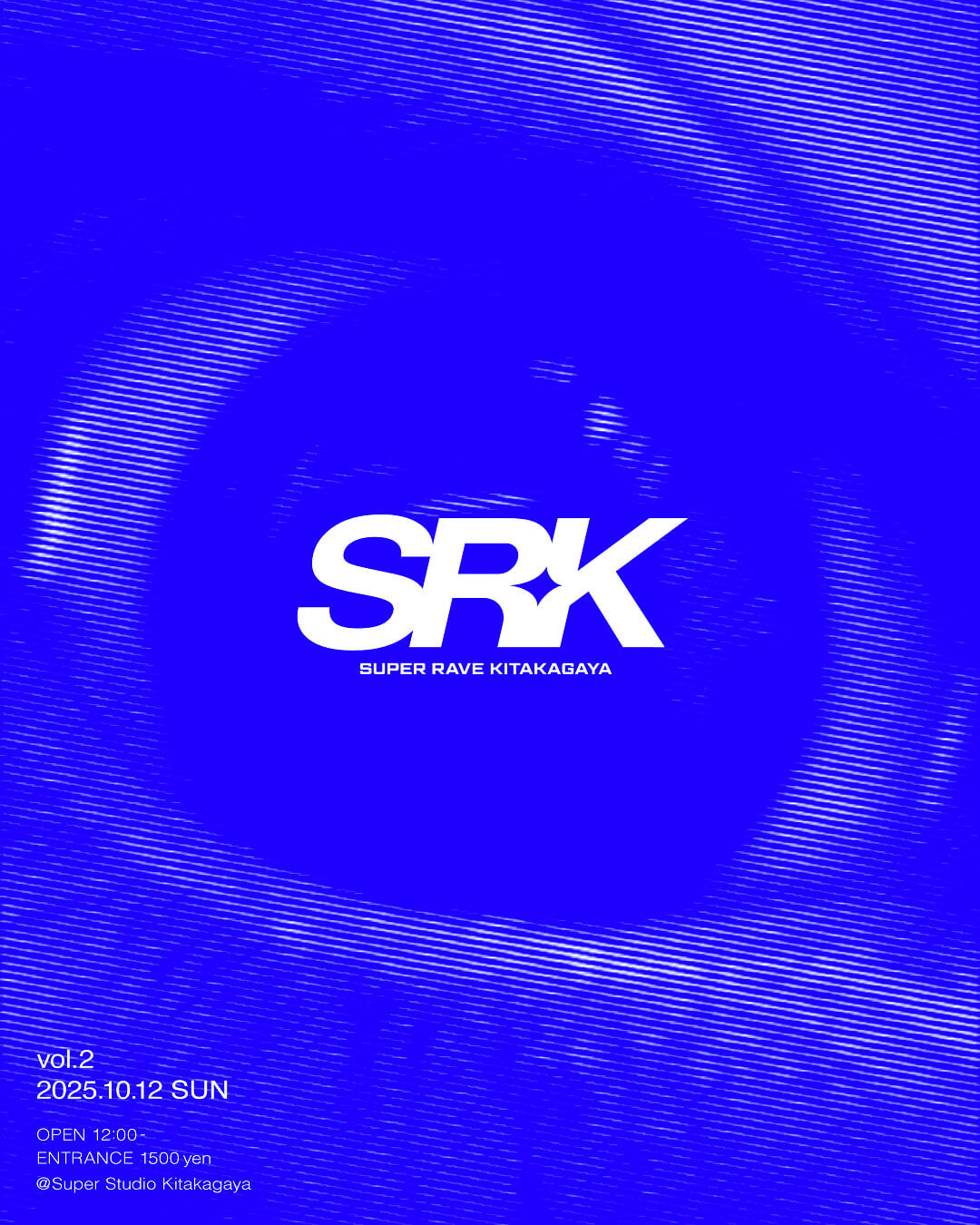 「SUPER RAVE KITAKAGAYA Vol.2」、Super Studio Kitakagaya中庭にて10月12日（日）に開催。テクノやハウスを中心としたDJプレイなど。