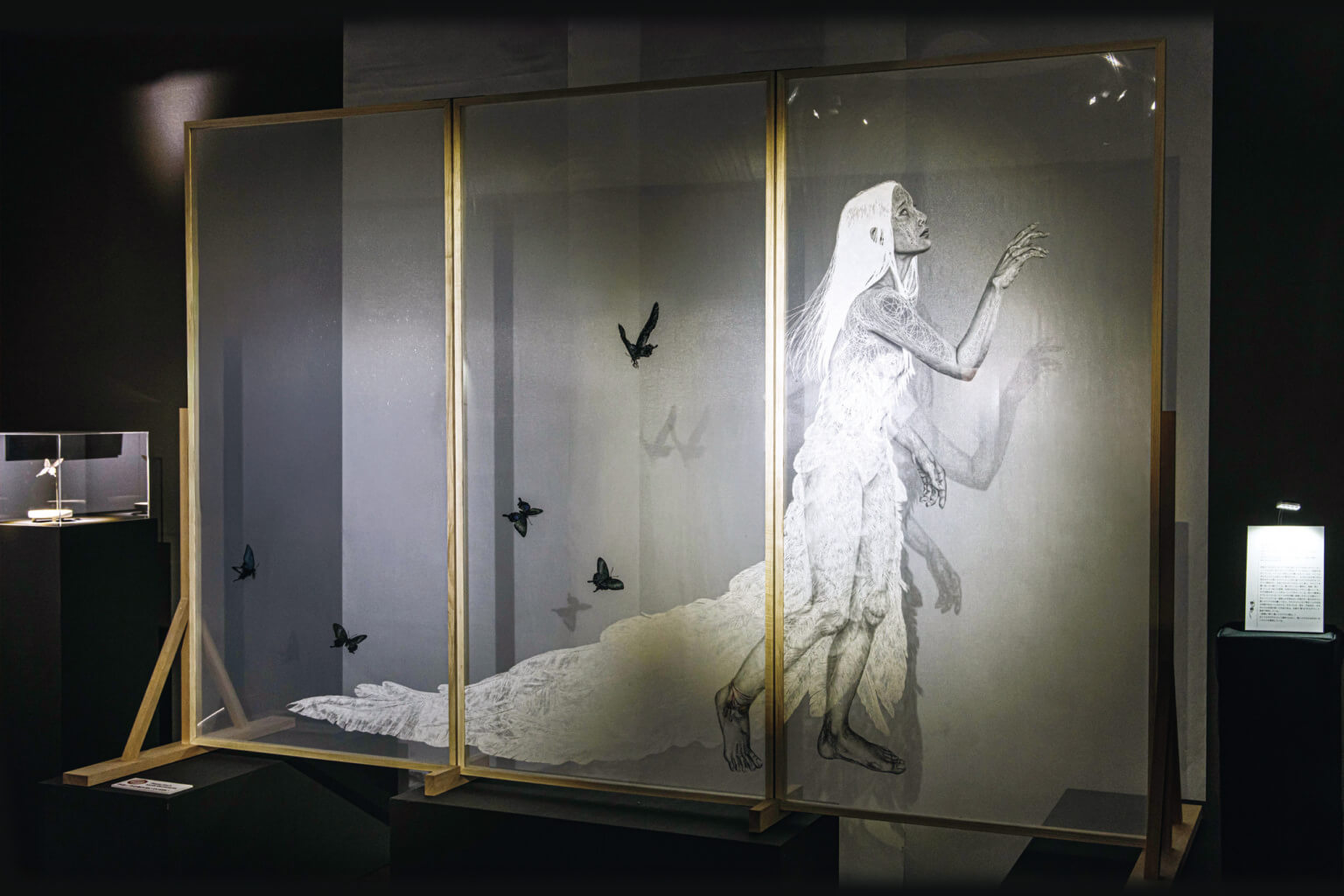 切絵作家・仲順れいの個展「間閒 -まにま-」、JITSUZAISEIにて12月13日より開催。現代における女性性や多様性といったテーマを作品に反映。