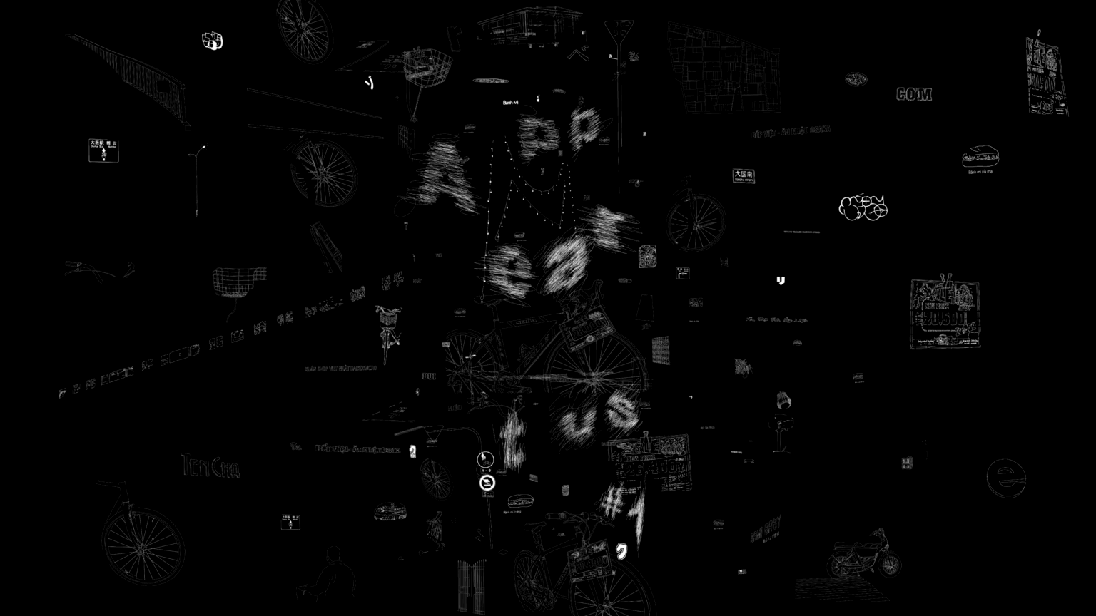 小林颯の個展「Appeartus #1」、千鳥文化にて2月14日から開催。大国町の自転車屋で働くベトナム系住民らの言葉から、＜移動＞を主題に一篇の詩を紡ぐ。