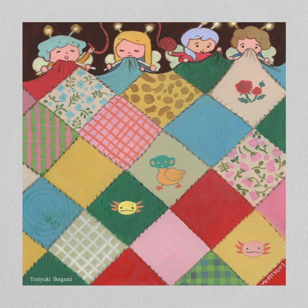 イラストレーター・イケガミヨリユキの個展「花みたいな生活」、NEW PURE+にて10月31日より開催。生活の絵と花の絵をメインに展示。
